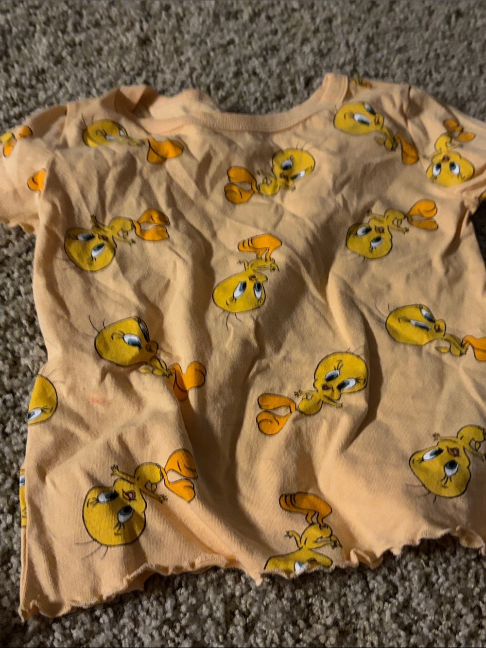 5.11 Tactical Peach Kids Bib with Yellow Cartoon Motif